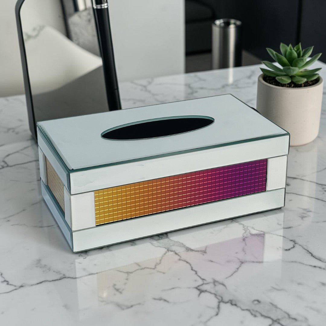 Royal Gradient Mirrored Tissue Box
