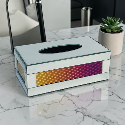 Royal Gradient Mirrored Tissue Box