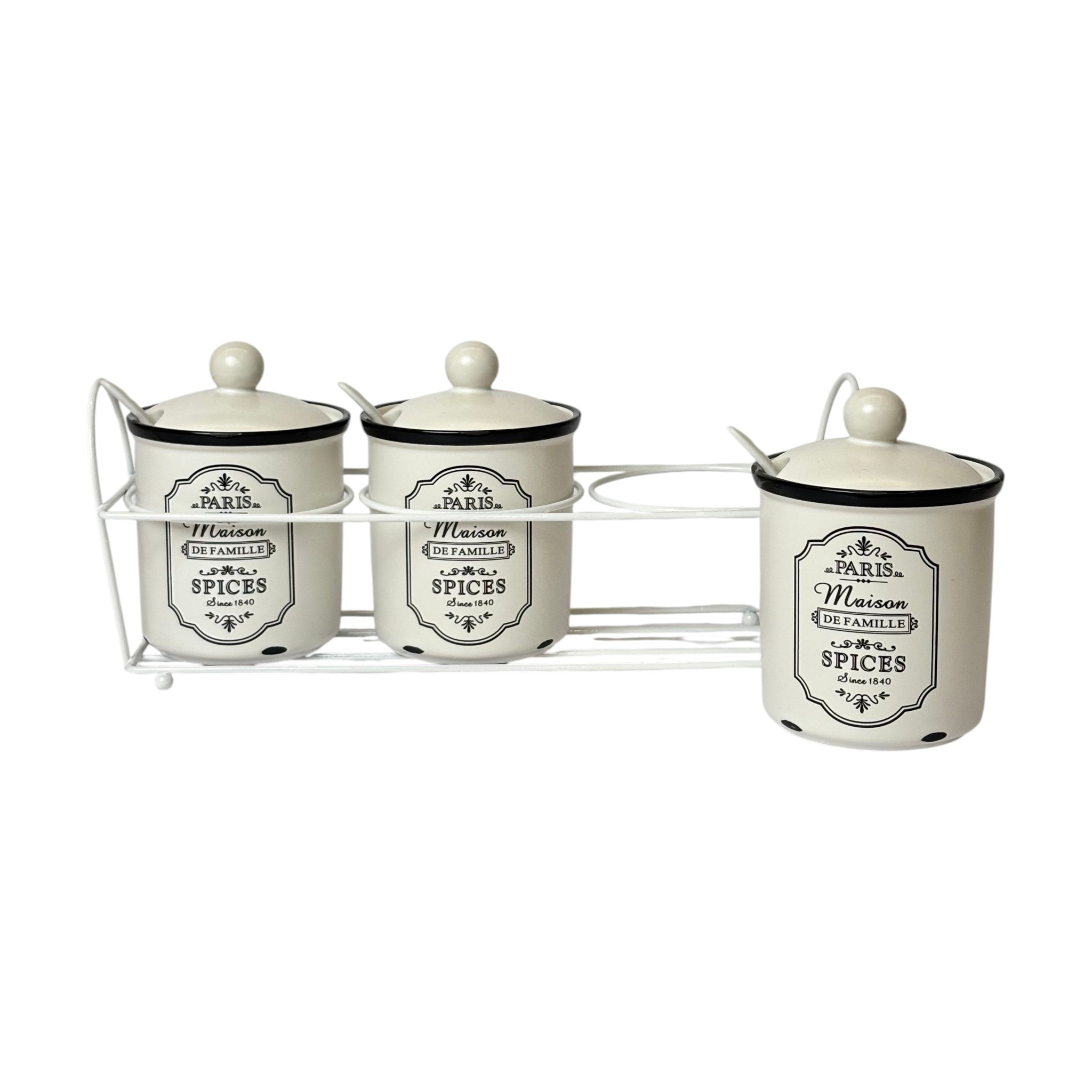 Designer Ceramic Canister 3Pc Set