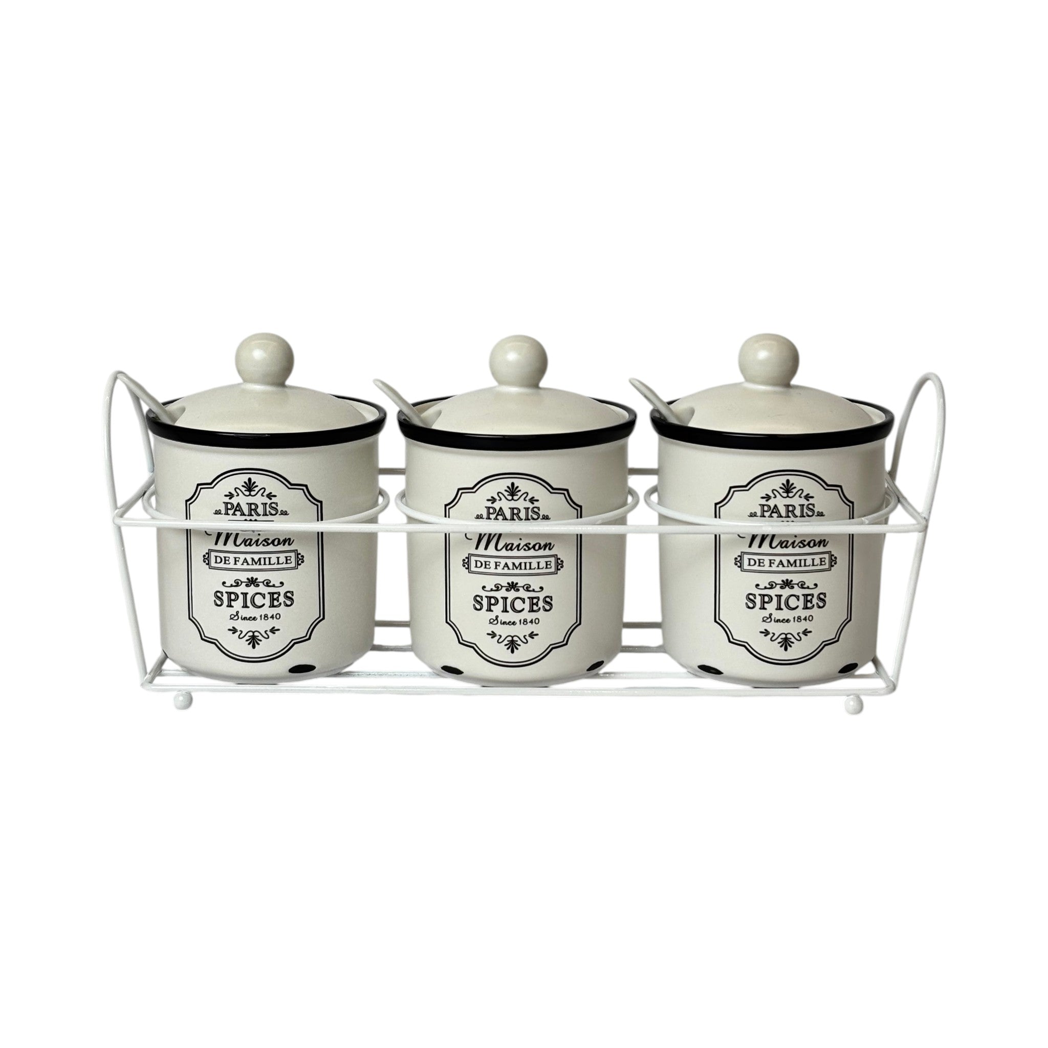 Designer Ceramic Canister 3Pc Set