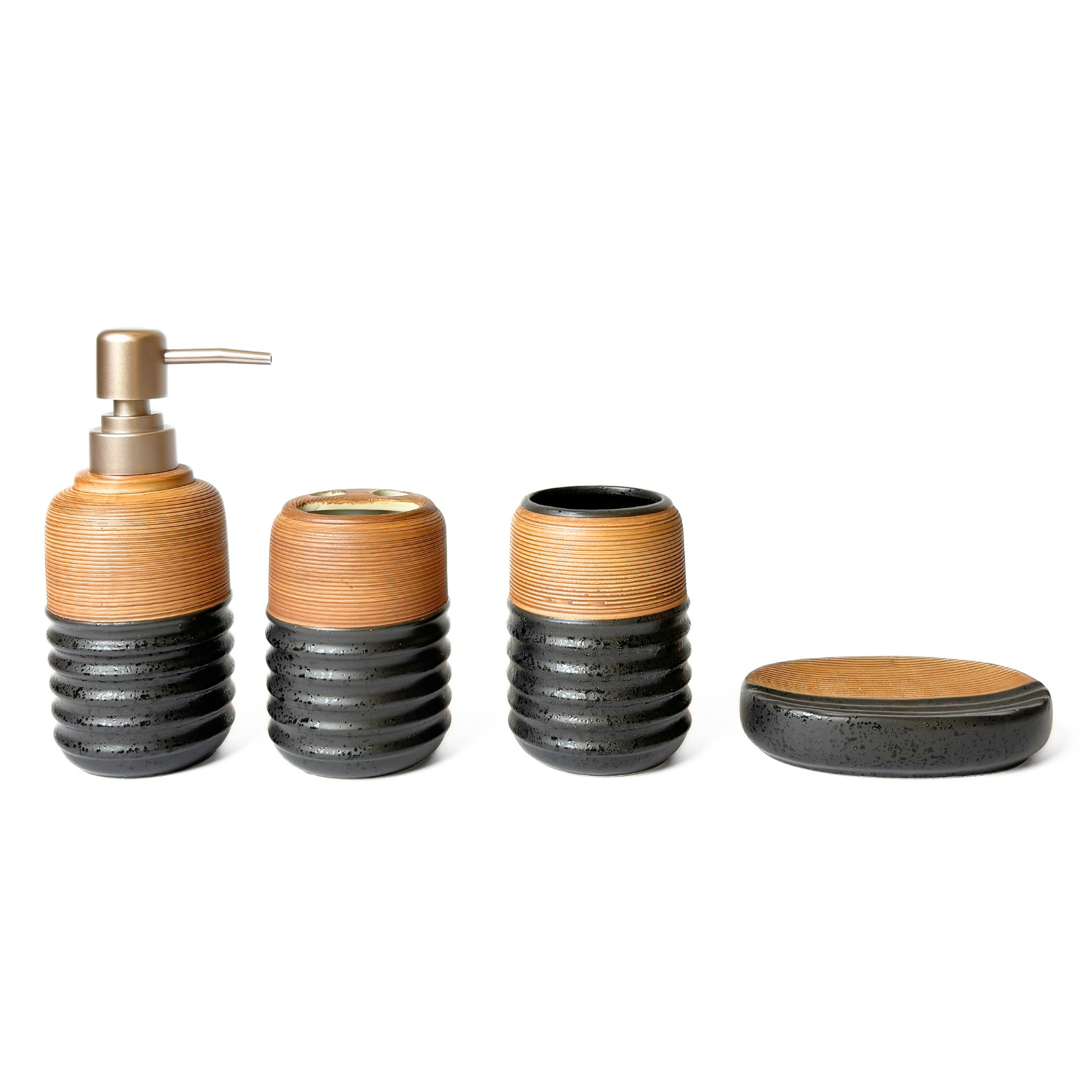 Modern Elegance Soap Dispenser Set Of 4