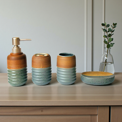 Modern Elegance Soap Dispenser Set Of 4