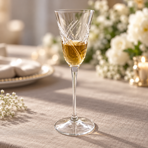 Crystal Champagne Flute Set of 4 Pcs