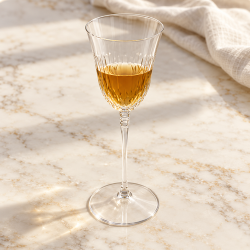 Ribbed Crystal Wine & Water Goblet Set 6 Pcs Set