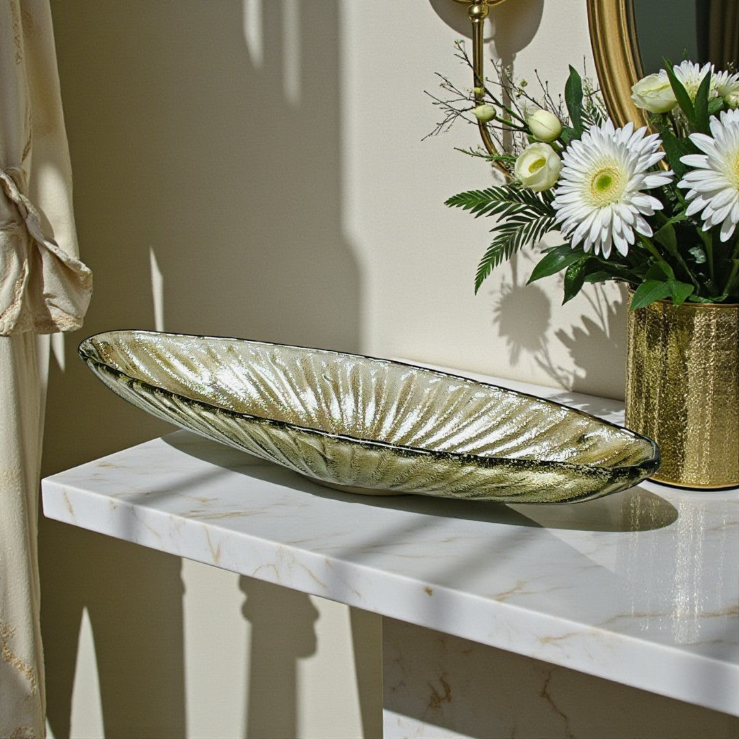 Elegant Italian Glass Table Vase