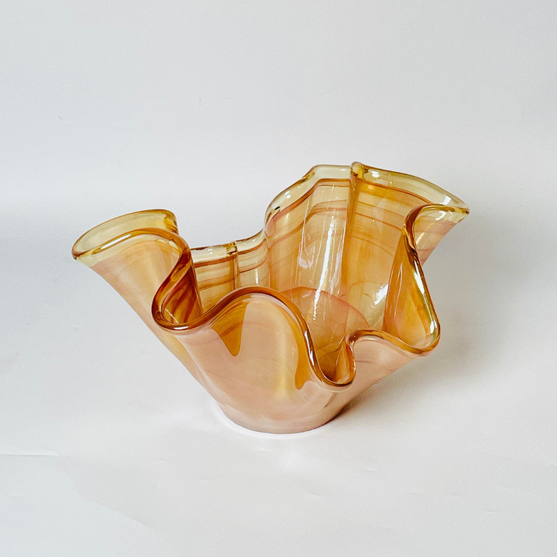 Elegant Italian Glass Vase