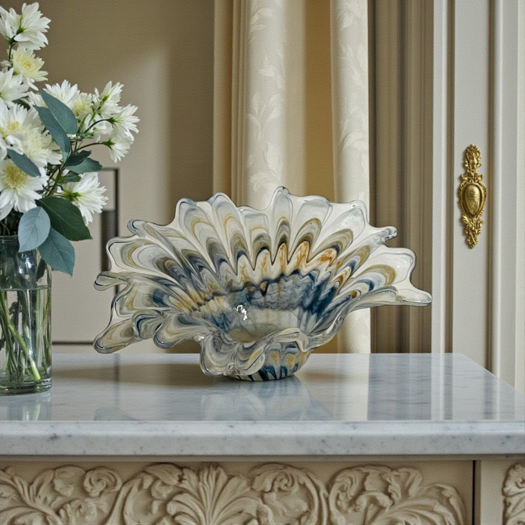 Italian Luxe Glass Decor Vase