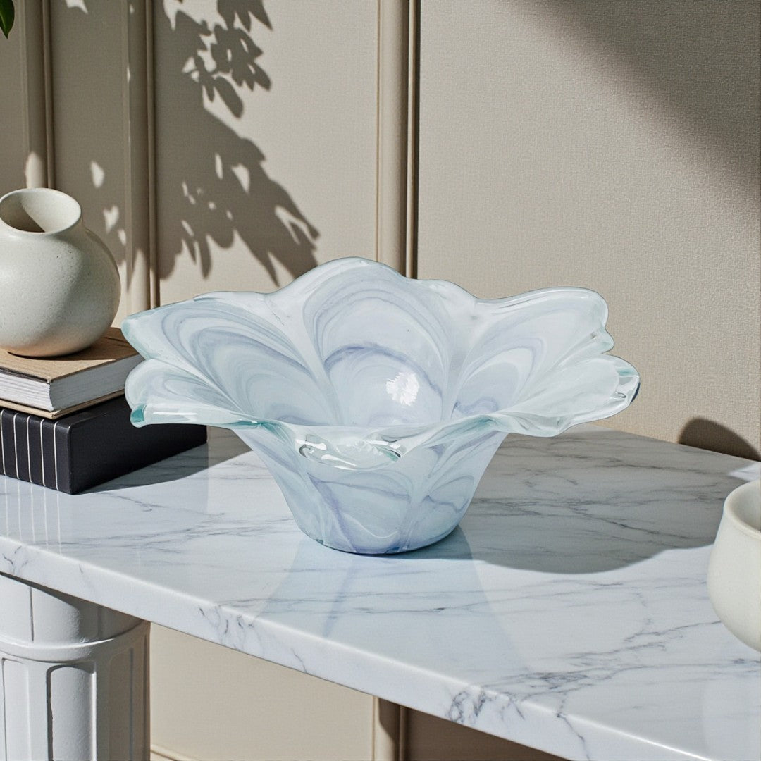 Italian Luxe Crystal Glass Decor Vase