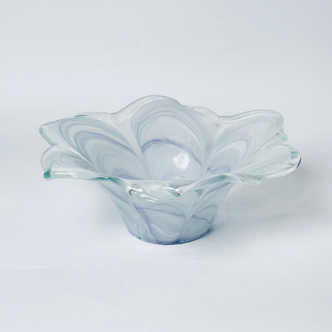 Italian Luxe Crystal Glass Decor Vase