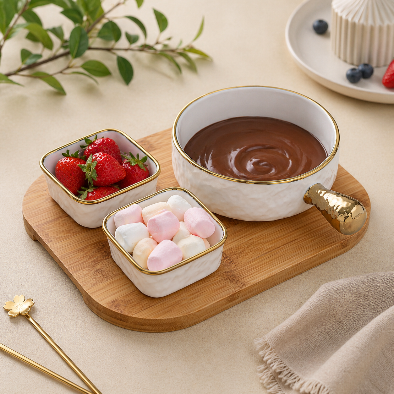 Golden Edge Gourmet Serving Set