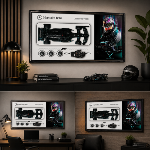 Grand Prix Lewis Hamilton Mercedes-AMG F1 Wall Art