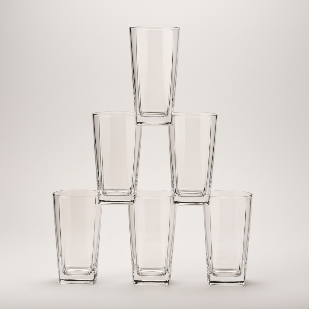 Modern Juice & Beverage Glasses Set of 6