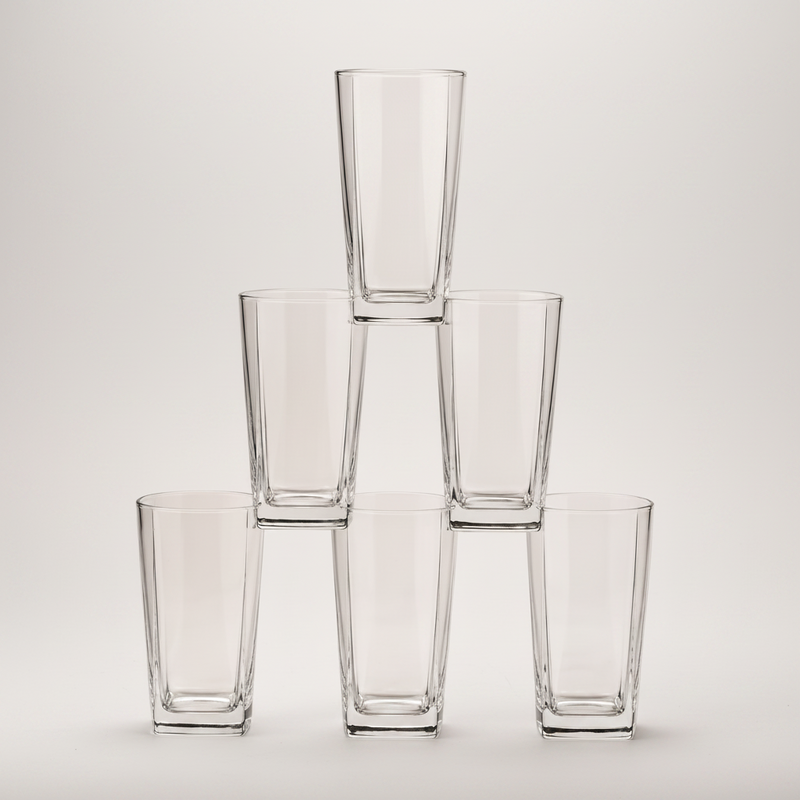 Modern Juice & Beverage Glasses Set of 6