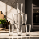 Modern Juice & Beverage Glasses Set of 6