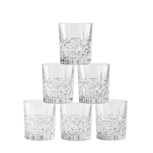 Elegant Vintage Fashioned Glasses Set of 6