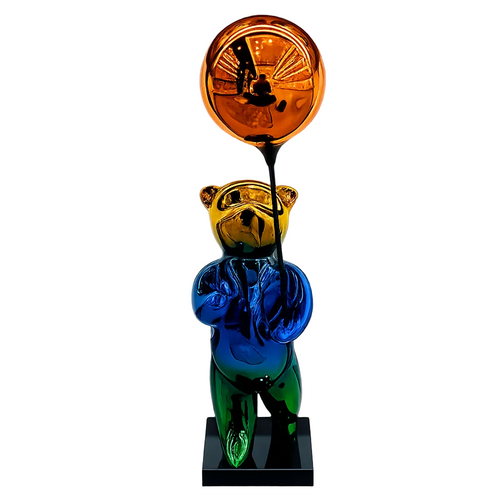 Modern Balloon Bear Sculpture – Luxury Decorative Showpiece