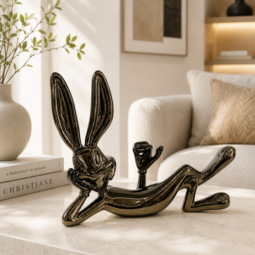 Playful Rabbit Sculpture