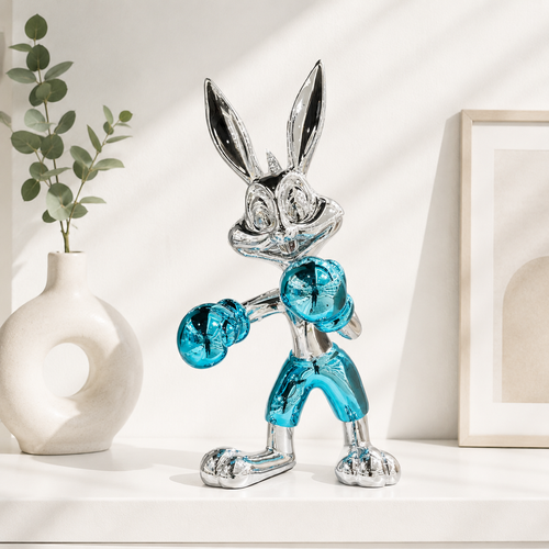 Dynamic Boxer Bunny Sculptures