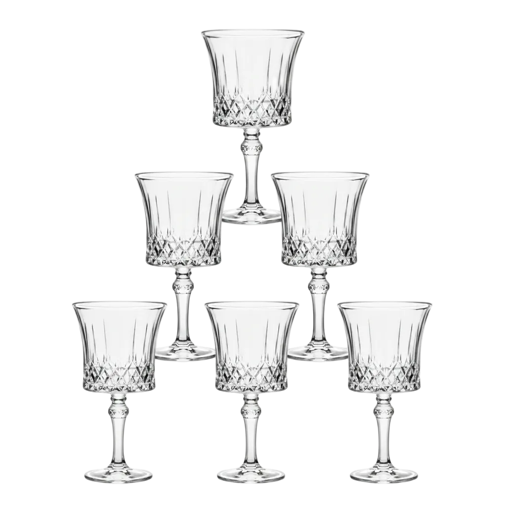 Royal Cut Wine Glasses Set of 6