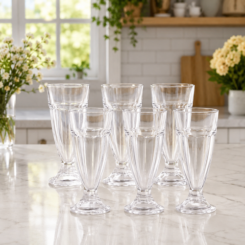 Classic Fountain Beverage Glasses Set of 6