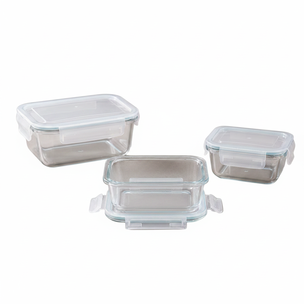 Multipurpose Glass Storage 3 Piece Set