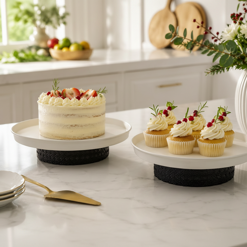 Premium Round Serving Tray Set of 2