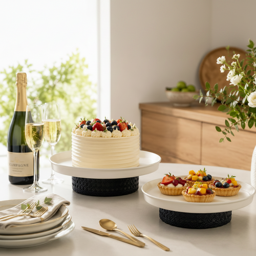 Premium Round Serving Tray Set of 2