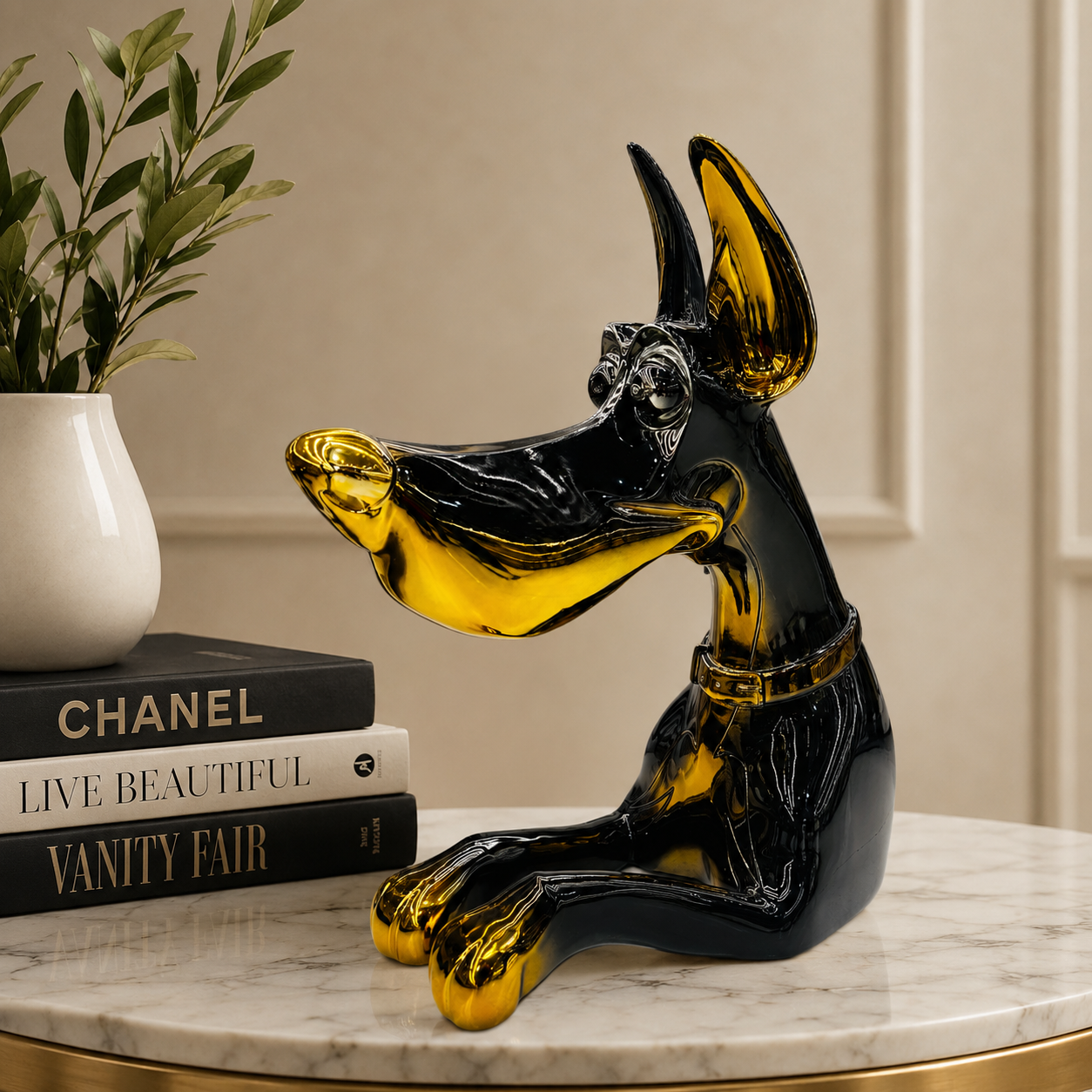 The Noble Doberman – Avant-Garde Canine Showpiece