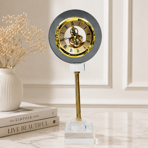 Celestial Gear – Skeleton Dial Pedestal Clock