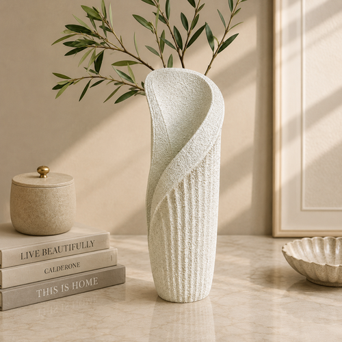 Elegant Sculptural Textured Vase