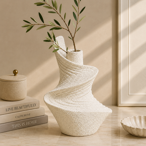 Spiral Sculptural Bud Vase