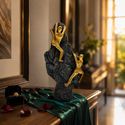 Summit of Ambition Climber Sculpture