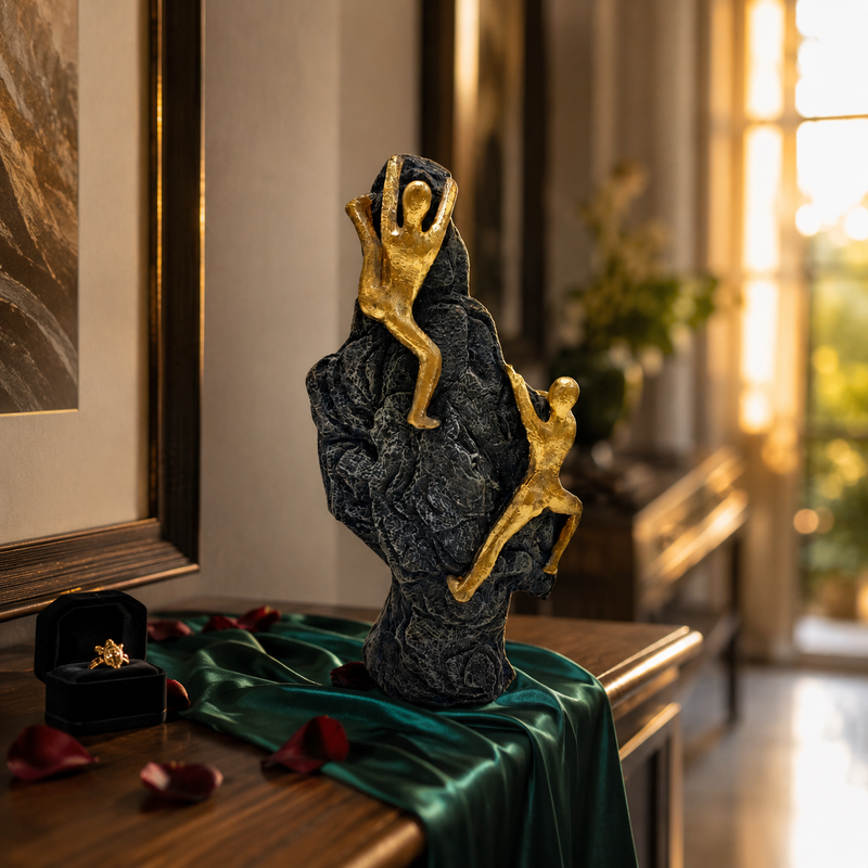 Summit of Ambition Climber Sculpture