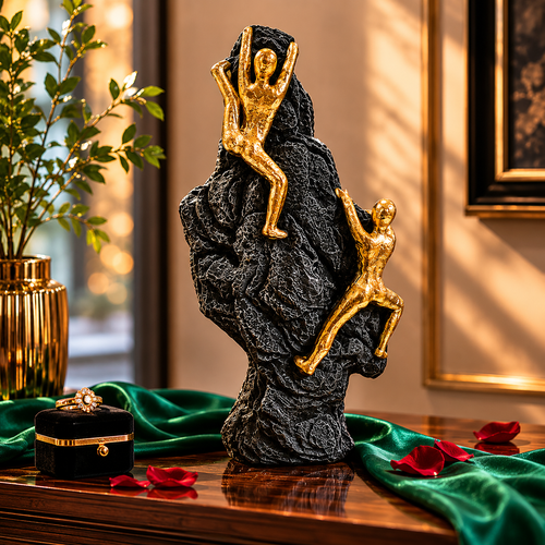 Summit of Ambition Climber Sculpture