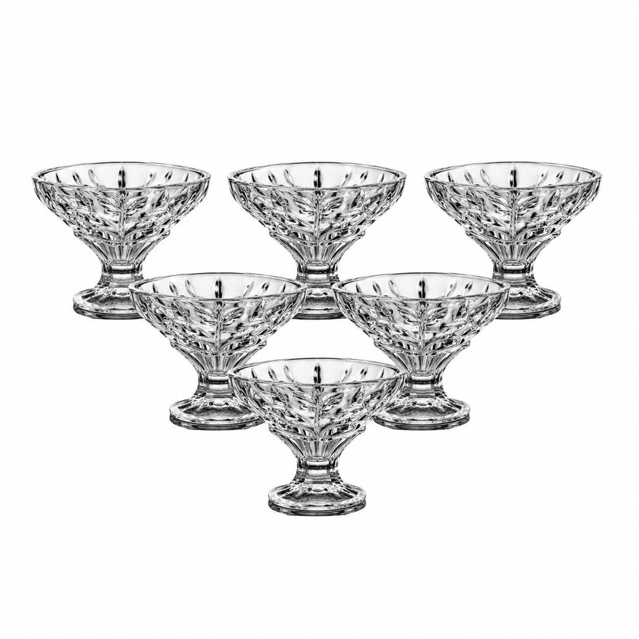 Elegant Dessert Serving Bowl Set of 6