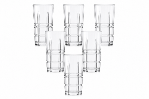 Modern Grid Glasses Set of 6