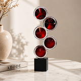 Ruby Crystal Orbit Showpiece