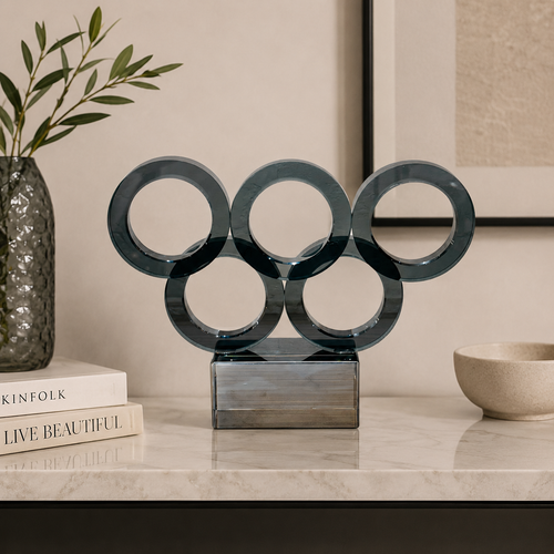 Modern Circular Ring Sculpture Showpiece