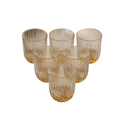 Modern Luxe Textured Glass Set of 6
