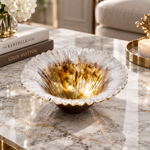 Eternity Brown Leaf Decorative Bowl