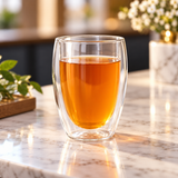 Double-Wall Borosilicate Glass Coffee & Tea Tumbler