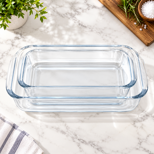 Rectangular Glass Casserole Dish Set