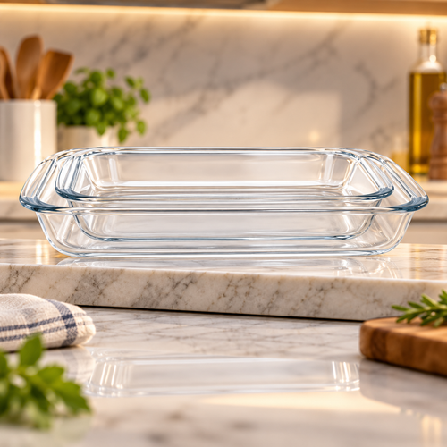 Rectangular Glass Casserole Dish Set