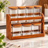 Elegant Glass Storage Jar Set
