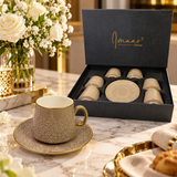 Modern Geometric Pattern Cup Set 12 Piece