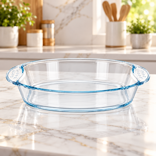 Modern Clear Glass Baking Dish Set 3 Piece