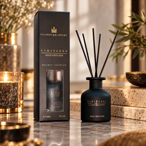 Luxury Matte Black Reed Diffuser