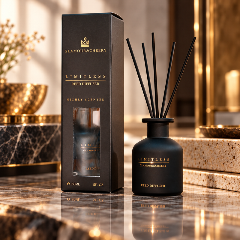 Luxury Matte Black Reed Diffuser