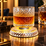 Modern Spinning Crystal Glass Tumbler (300ml)