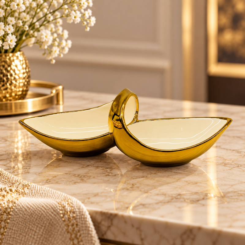 Leaf Serving Bowl & Centerpiece Platter
